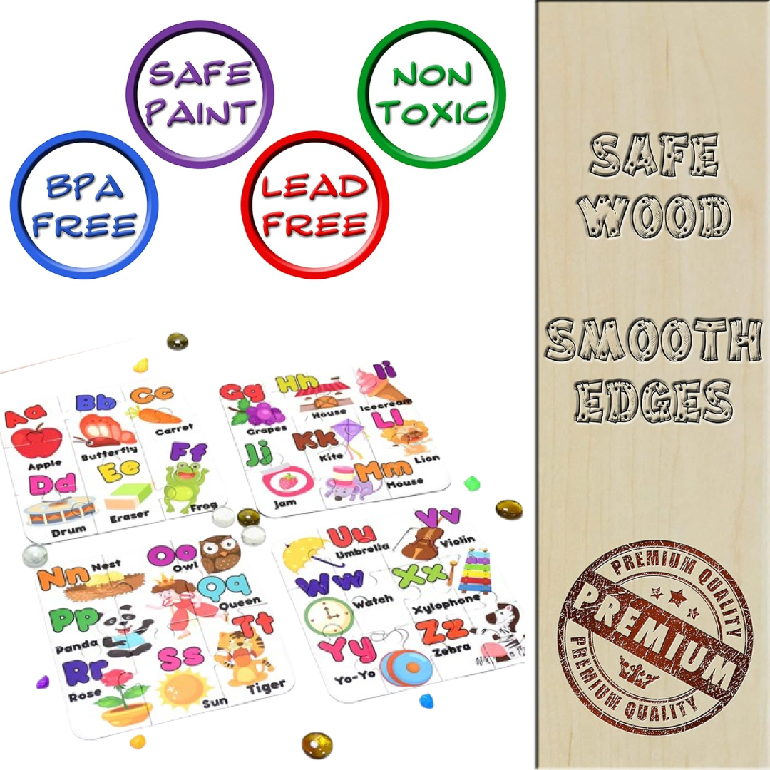 R&P MANAGEMENT SOLUTION Jigsaw Puzzle Toy for Children (4-Pcs Pack)