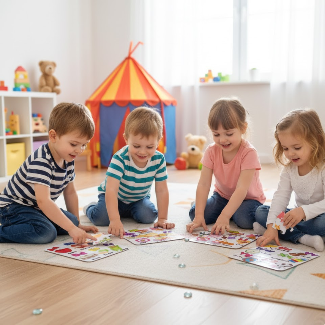 R&P MANAGEMENT SOLUTION Jigsaw Puzzle Toy for Children (4-Pcs Pack)