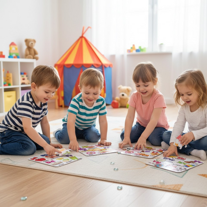 R&P MANAGEMENT SOLUTION Jigsaw Puzzle Toy for Children (4-Pcs Pack)